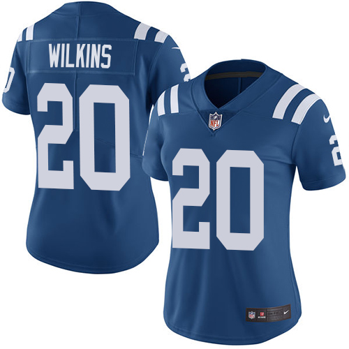 Indianapolis Colts #20 Limited Jordan Wilkins Royal Blue Nike NFL Home Women Vapor Untouchable jerseys->indianapolis colts->NFL Jersey
